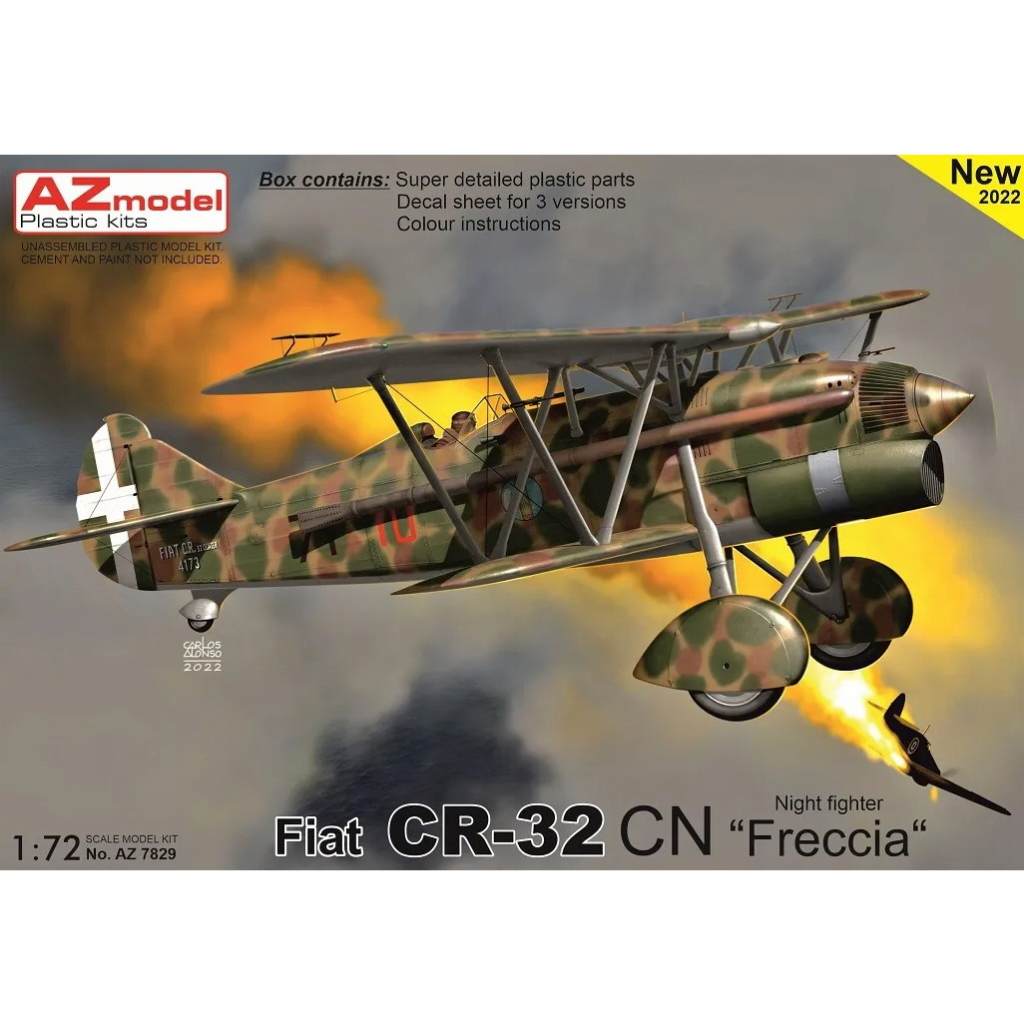 【新製品】AZ7829 1/72 フィアット CR-32CN 夜間戦闘機