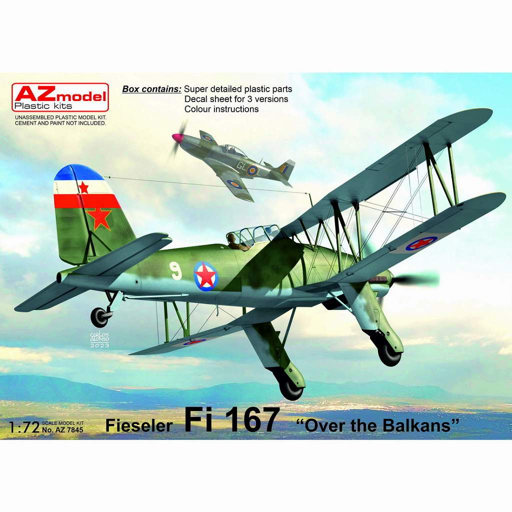 【新製品】AZ7845 1/72 フィゼラー Fi167 バルカン半島上空