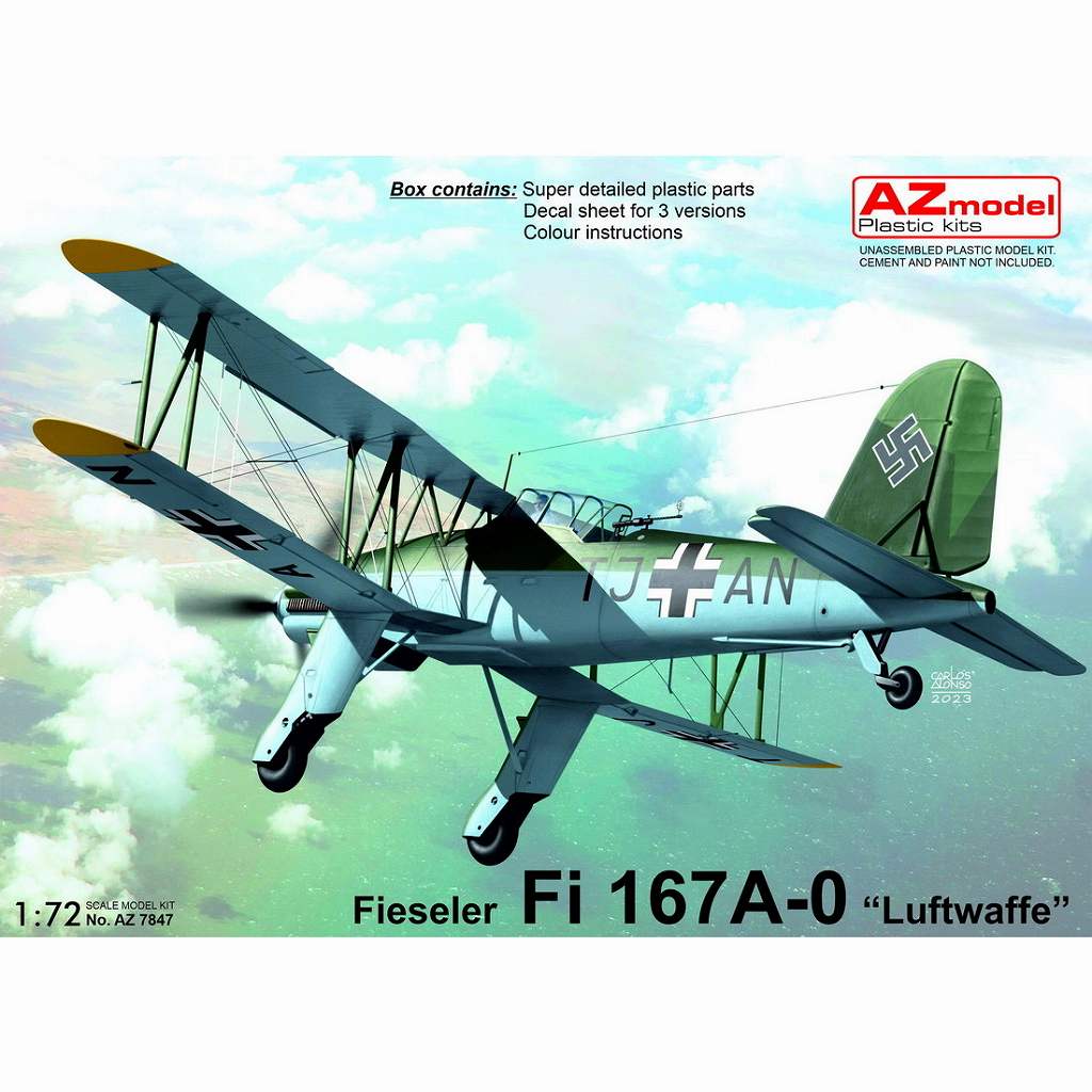 【新製品】AZ7847 1/72 フィゼラー Fi167A-0 独空軍