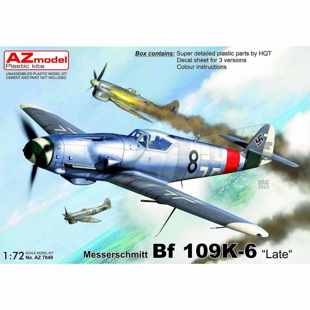 【新製品】AZ7849 1/72 メッサーシュミット Bf109K-6 後期