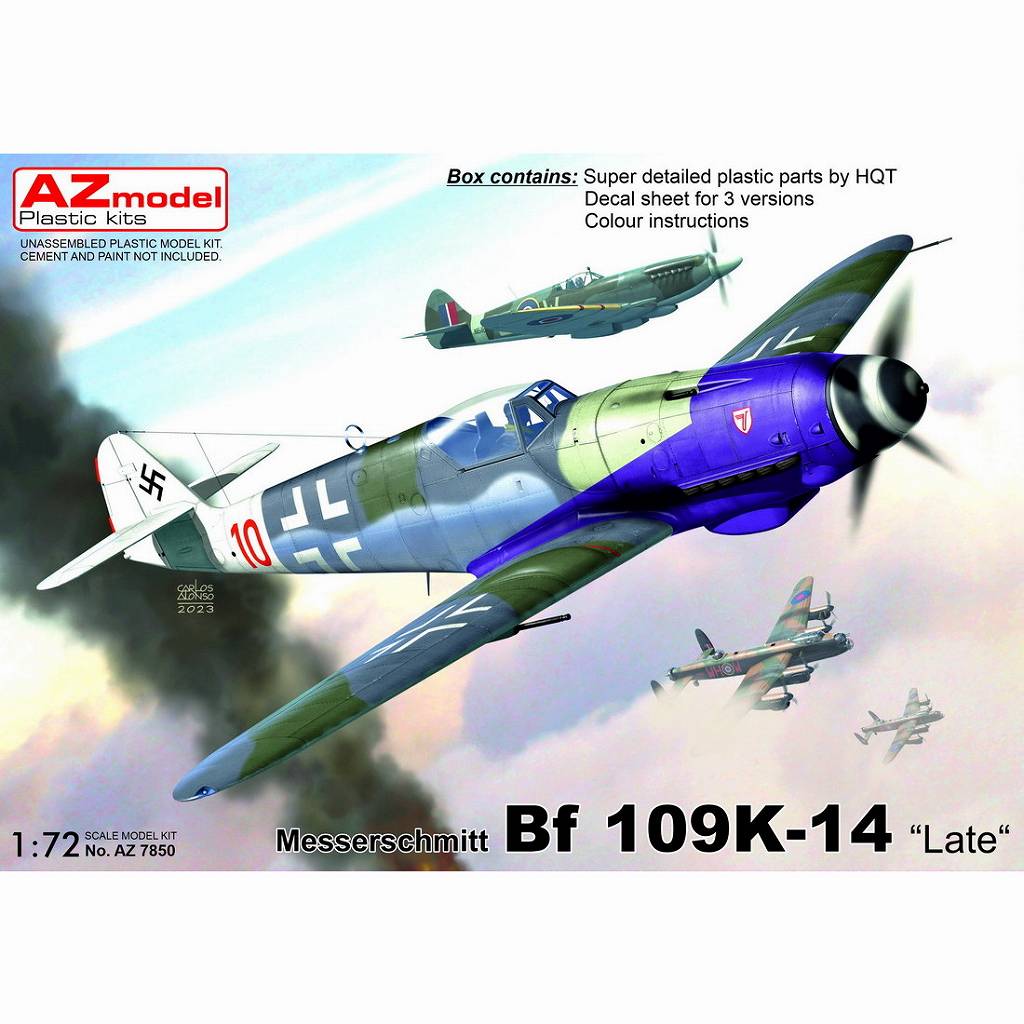 【新製品】AZ7850 1/72 メッサーシュミット Bf109K-14 後期