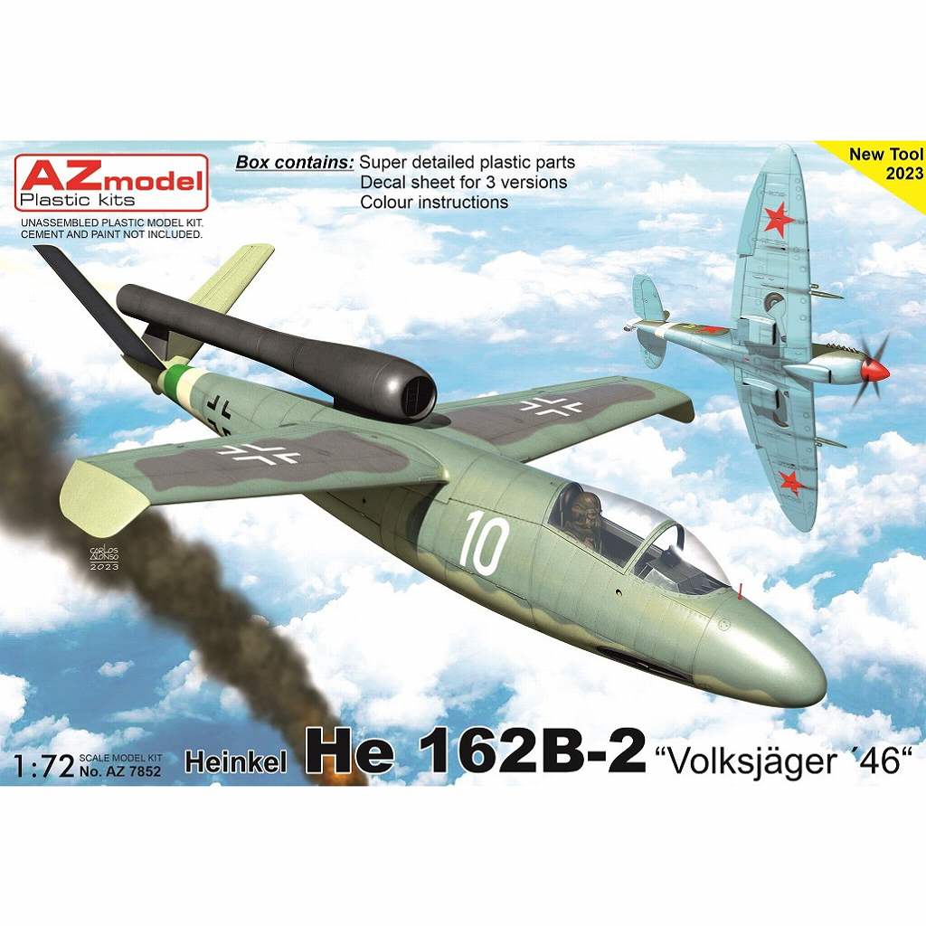 【新製品】AZ7852 1/72 He162B-2 