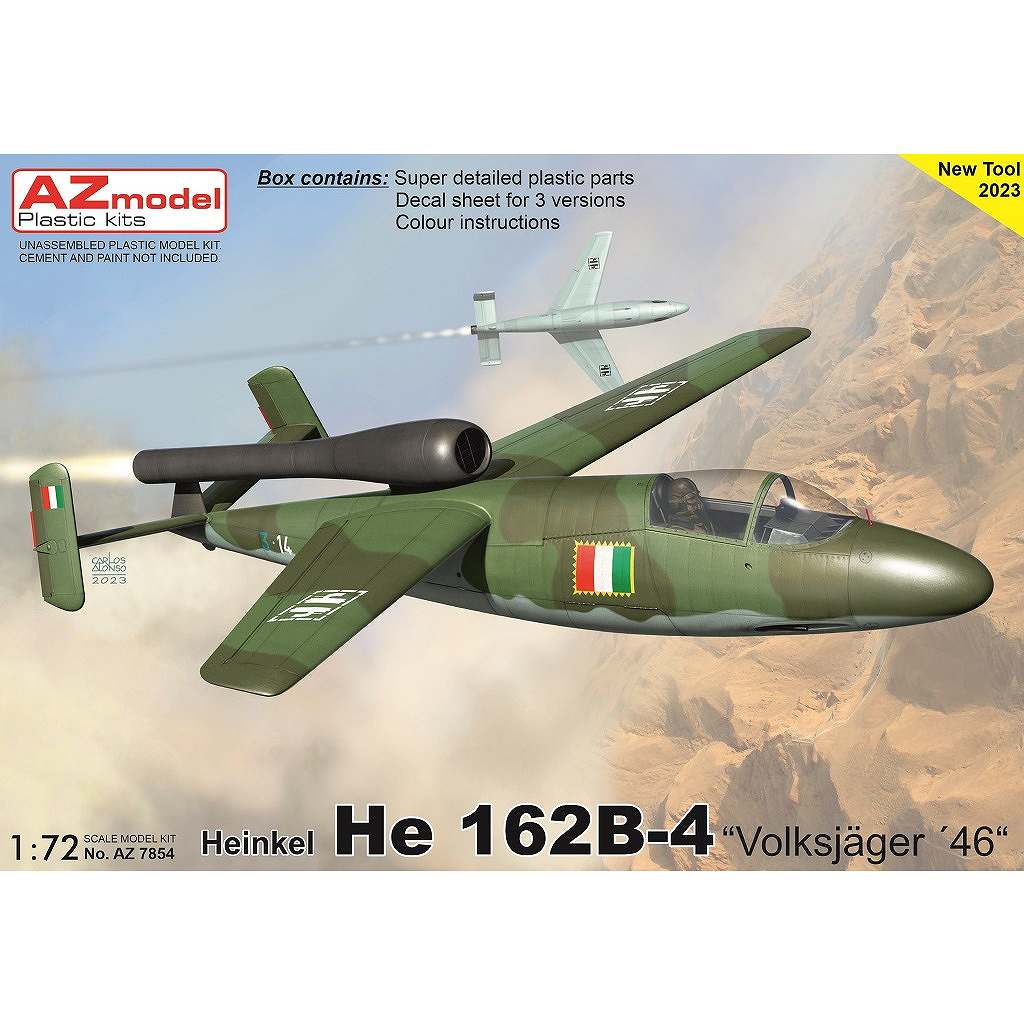 【新製品】AZ7854 1/72 He162B-4 