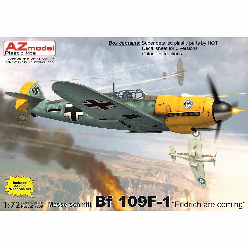【新製品】AZ7859 1/72 Bf109F-1 