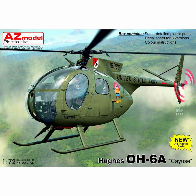 【新製品】AZ7865 1/72 ヒューズ OH-6A カイユース