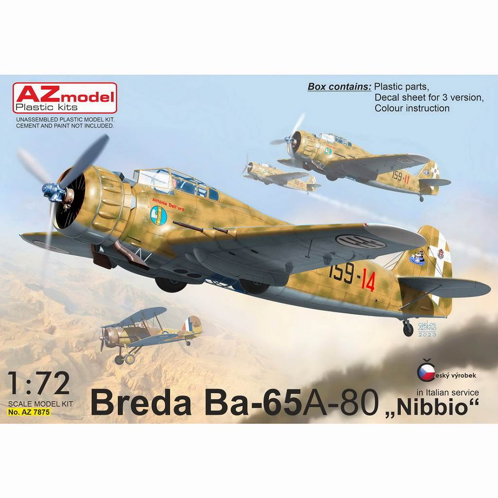 【新製品】AZ7875 1/72 ブレダ Ba-65A-80 