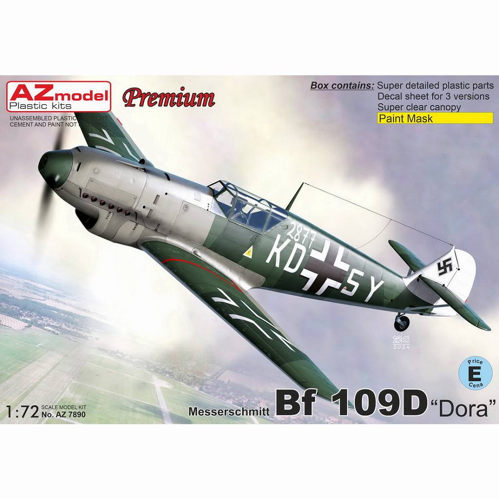 【新製品】AZ7890 1/72 メッサーシュミット Bf109D 