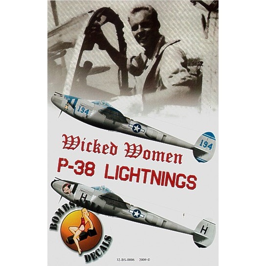 【新製品】BOMBSHELL DECALS 32-BS-0006 P-38 ライトニング
