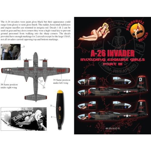 【新製品】BOMBSHELL DECALS 48-BS-0015 A-26 インベーダー Part3