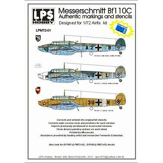 【新製品】[2300527200104] LPS HOBBY LPM72-01)メッサーシュミット Bf110C