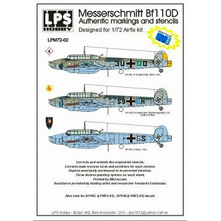 【新製品】[2300527200203] LPS HOBBY LPM72-02)メッサーシュミット Bf110D