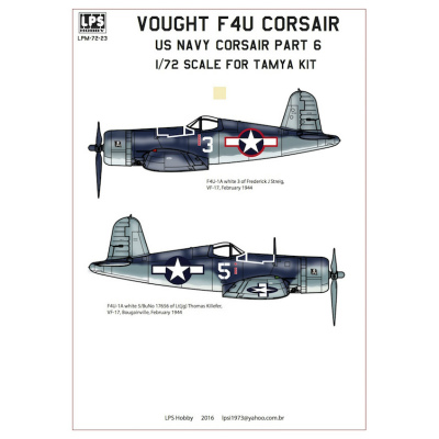 【新製品】LPS HOBBY LPM72-23)F4U-1A コルセア アメリカ海軍 Pt.6