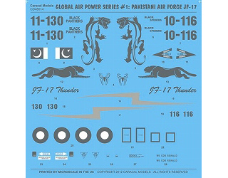 【新製品】[2700524801401] Caracal Models 48014)パキスタン空軍 JF-17 サンダー