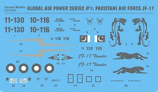 【新製品】[2700527200508] Caracal Models 72005)パキスタン空軍 JF-17 サンダー