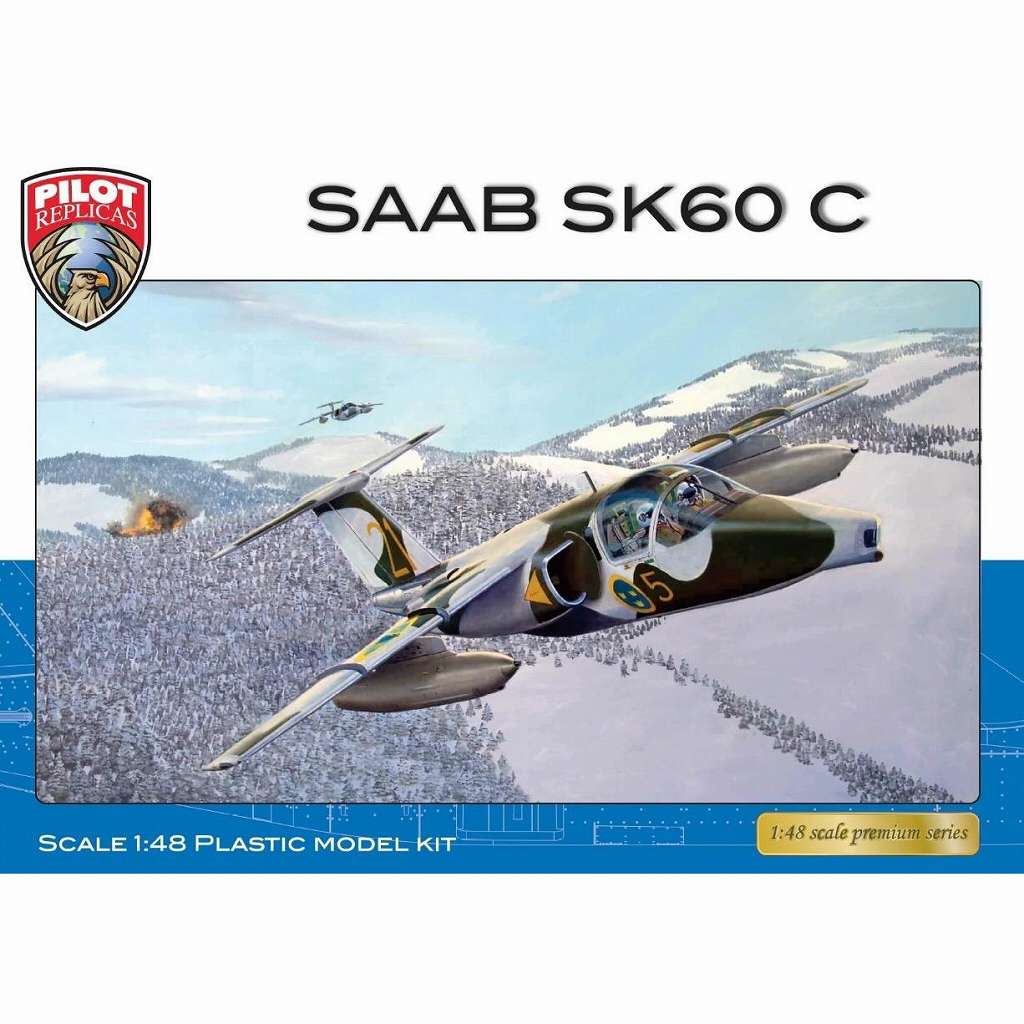 【新製品】PILOT REPLICAS 48-A008 1/48 サーブ SK60C偵察機/地上攻撃機