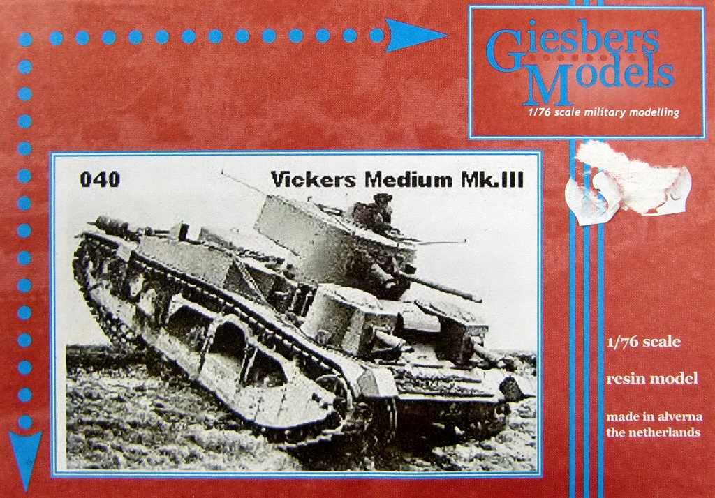 【新製品】GIESBERS MODELS 040)ヴィッカース Mk.III 中戦車