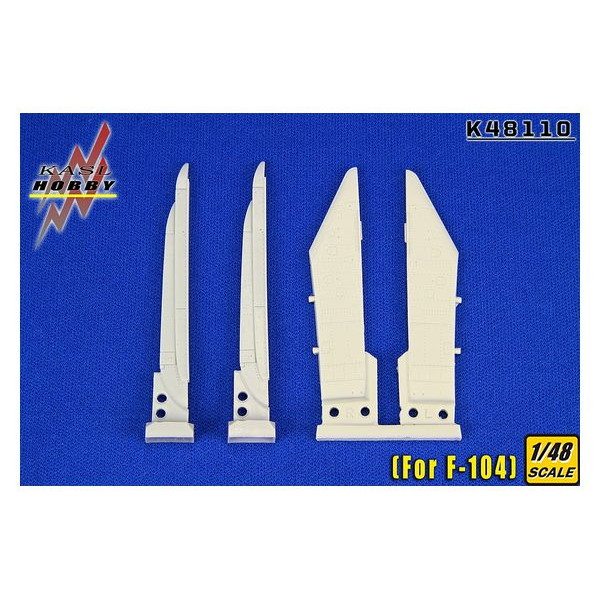 【新製品】KASL HOBBY K48110 F-104用AERO-3B サイドワインダー ランチャーw/翼下パイロン (2個入り)