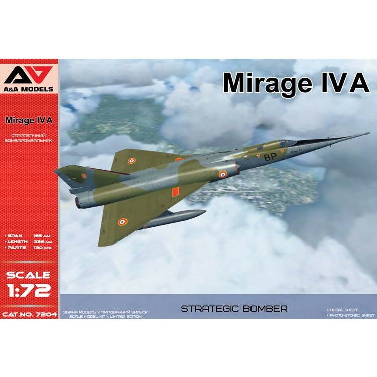 【新製品】A&Aモデル 7204 ミラージュIVA 超音速戦略爆撃/偵察機