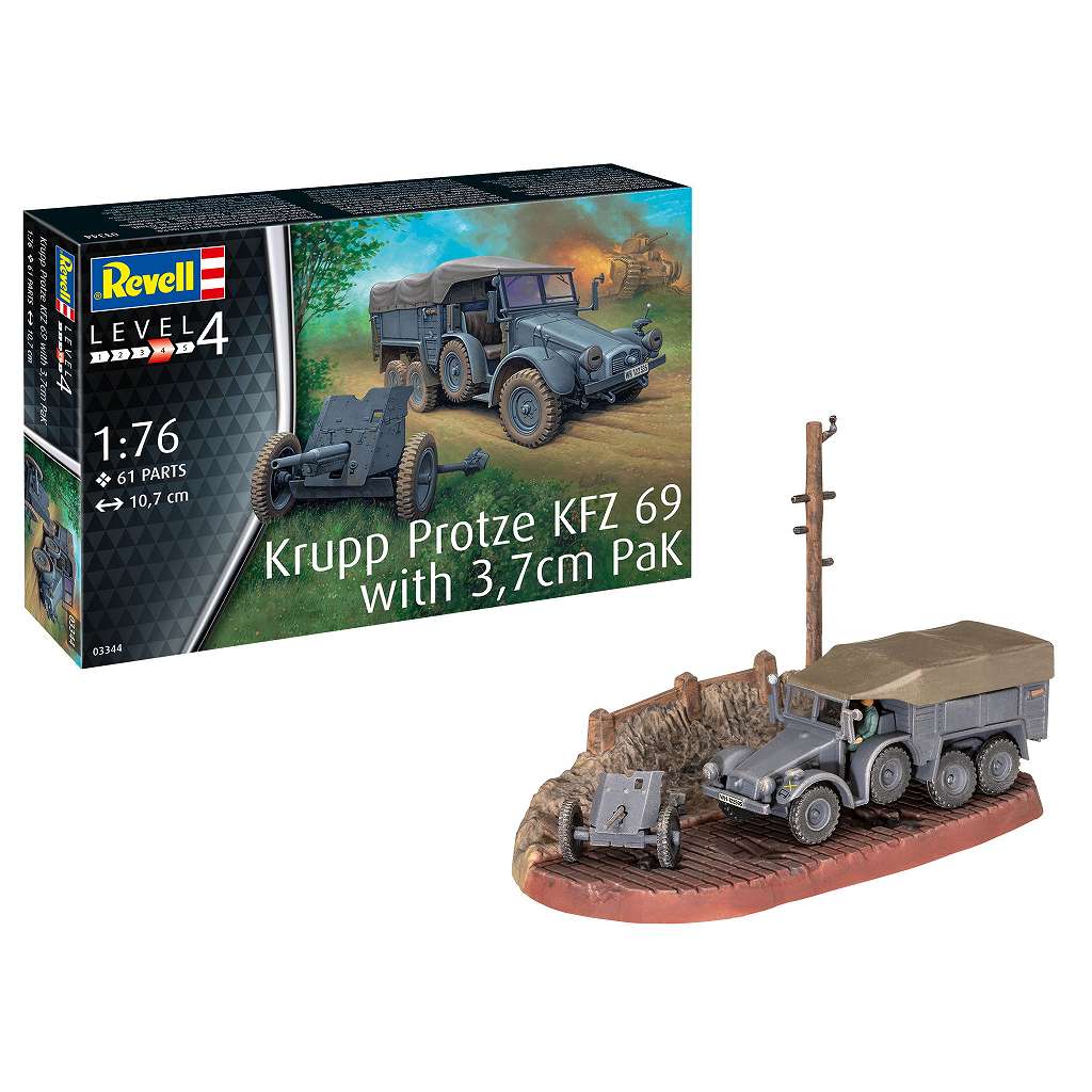 【新製品】03344 クルップ・プロッツェ KFZ 69 with 3.7cm Pak