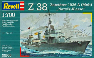 【新製品】[4009803051062] 05106)ドイツ 駆逐艦 Z38