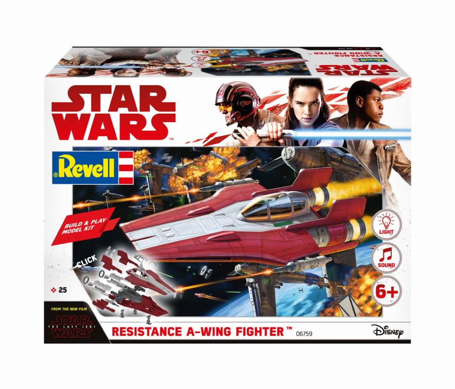 【新製品】06759)スター・ウォーズ エピソード8/最後のジェダイ 反乱軍 Aウィング・ファイター レッド ライト&サウンド