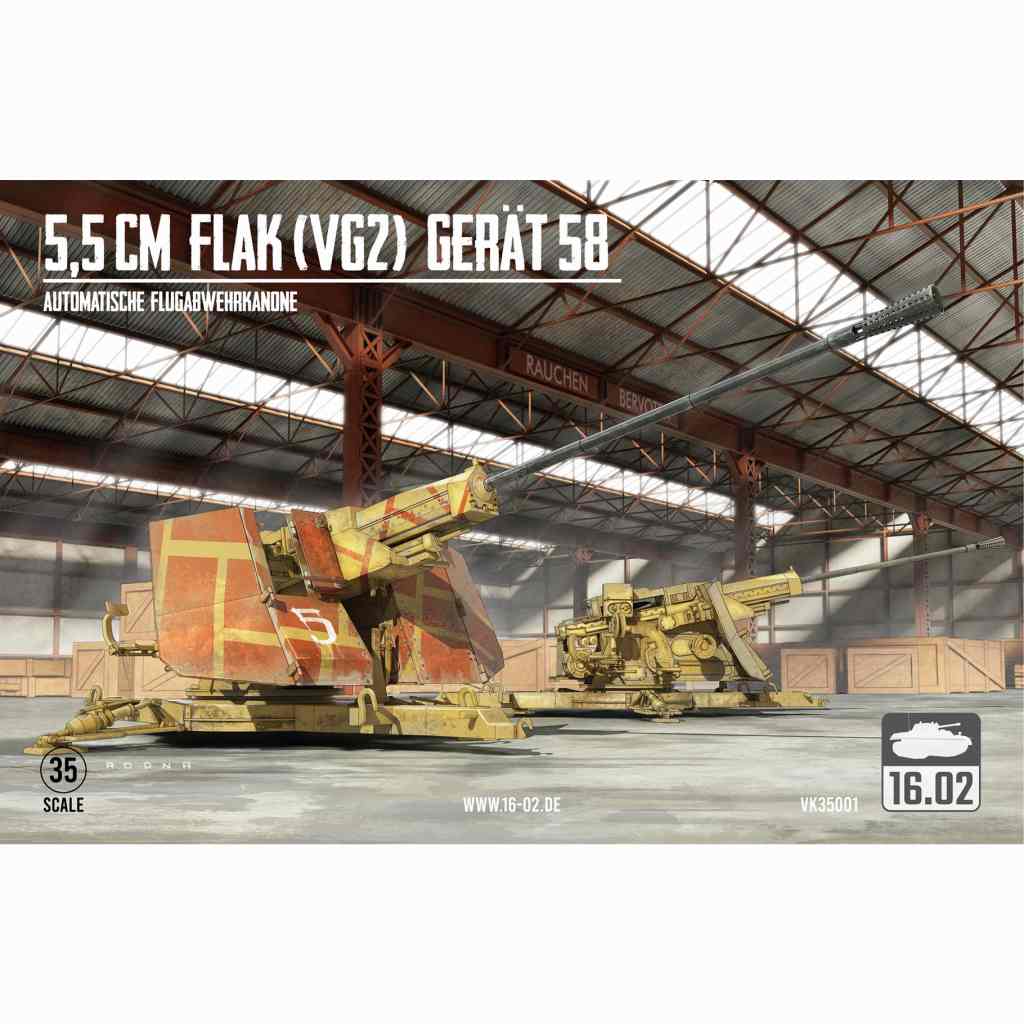 【新製品】VK35001 WWII ドイツ 試製 5.5cm Flak (VG2) Gerat 58