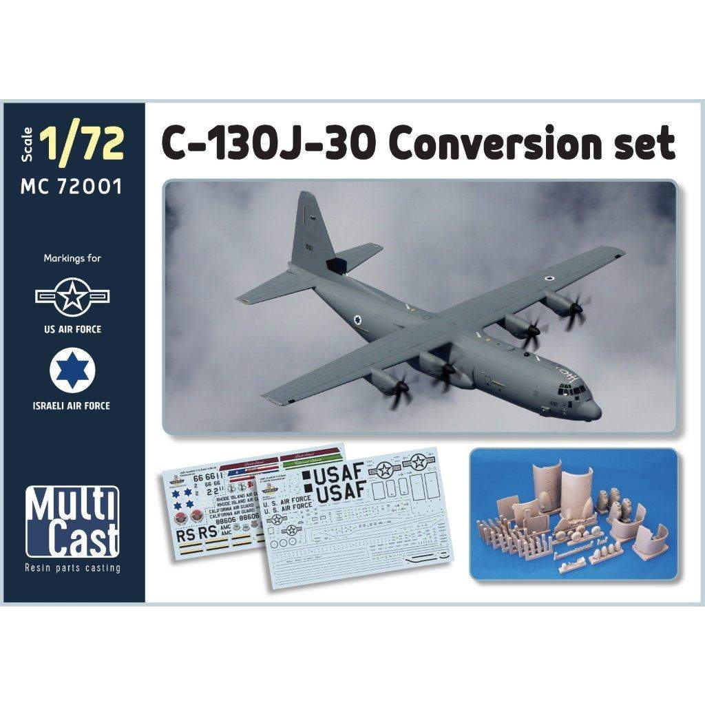 【新製品】Multi Cast 72001 ロッキード C-130J-30 アメリカ・イスラエル コンバージョンセット