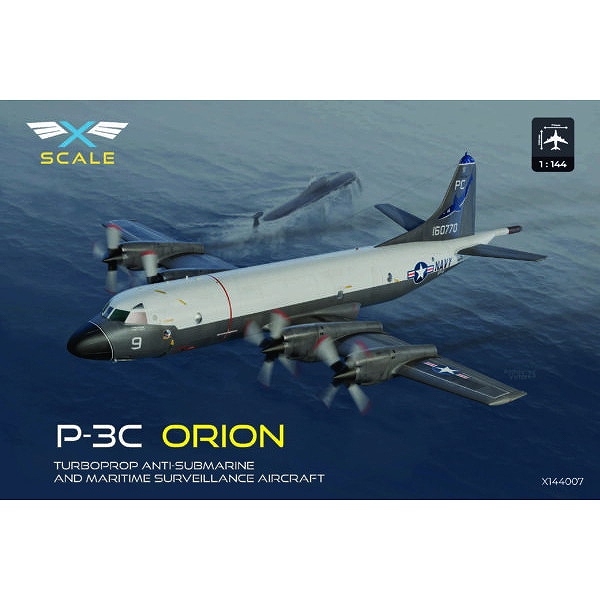 【新製品】X144007 1/144 P-3C オライオン ターボプロップ対潜哨戒機 海上自衛隊デカール付