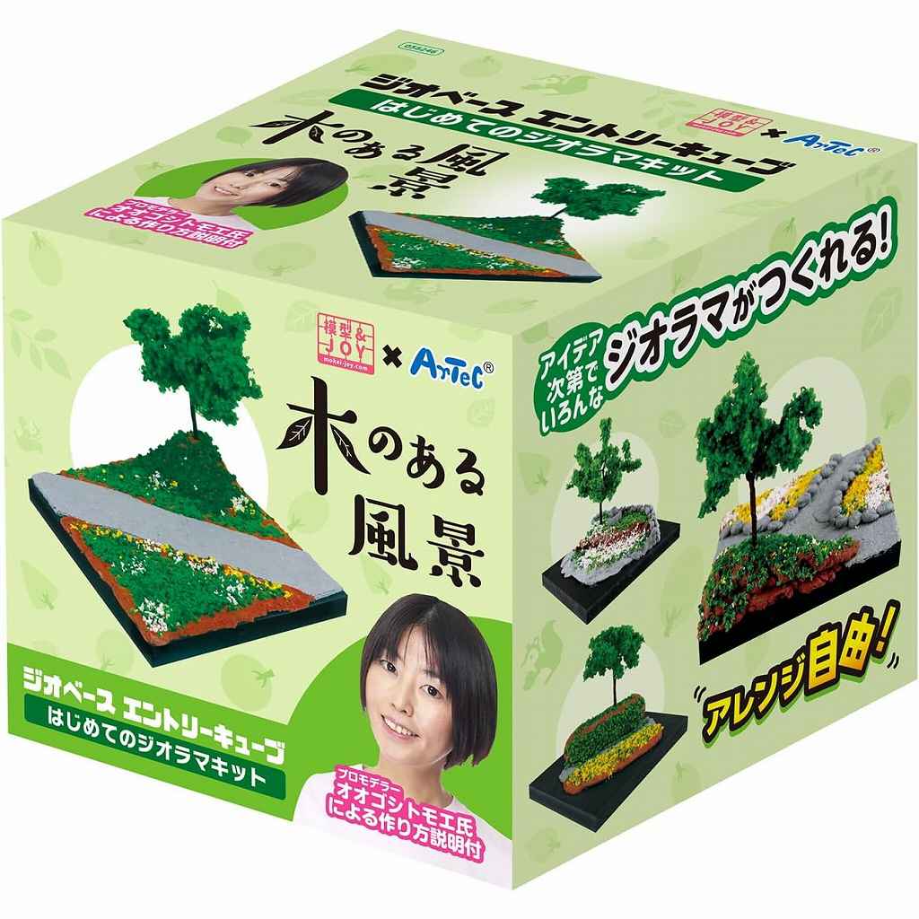 【新製品】058246 ジオベースエントリーキューブ はじめてのジオラマ 木のある風景