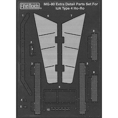 【新製品】MG-80)日本陸軍　四式自走砲用エッチングパーツ