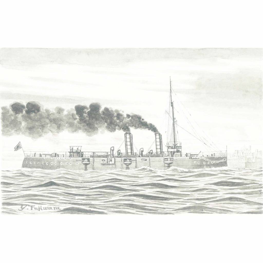 【新製品】SML026 日本海軍 三等巡洋艦 明石 日露戦争時/第一次世界大戦時 & 日英海軍装備セット