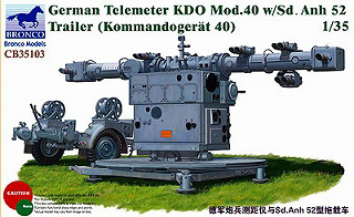 【新製品】[4544033510304] CB35103)独 砲兵距離測定器 KDO1940年型+トレーラー Sd.Anh.52