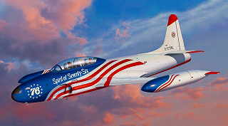 【新製品】[4545782016291] AC-8)T-33 アメリカ空軍 建国200周年記念塗装機 1976