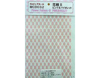 【新製品】[4560282689325] MCD032)花柄B・ピンク&バイオレット デカール