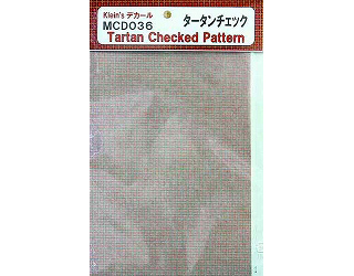 【新製品】[4560282689363] MCD036)タータンチェック柄デカール