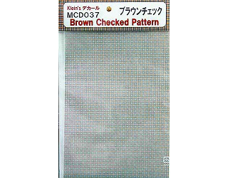 【新製品】[4560282689370] MCD037)ブラウンチェック柄デカール