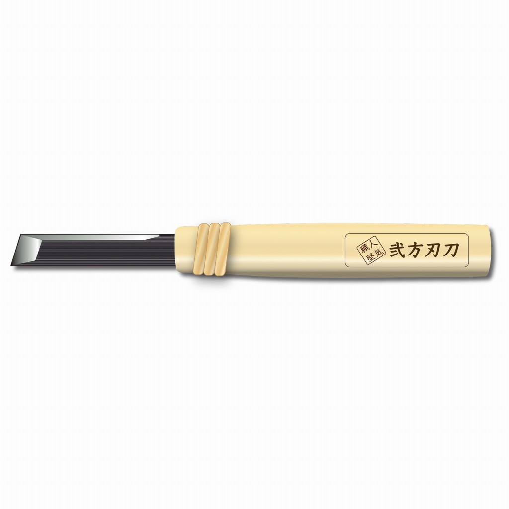 【新製品】AL-K145 木柄付き二方刃キサゲ「弐方刃刀」