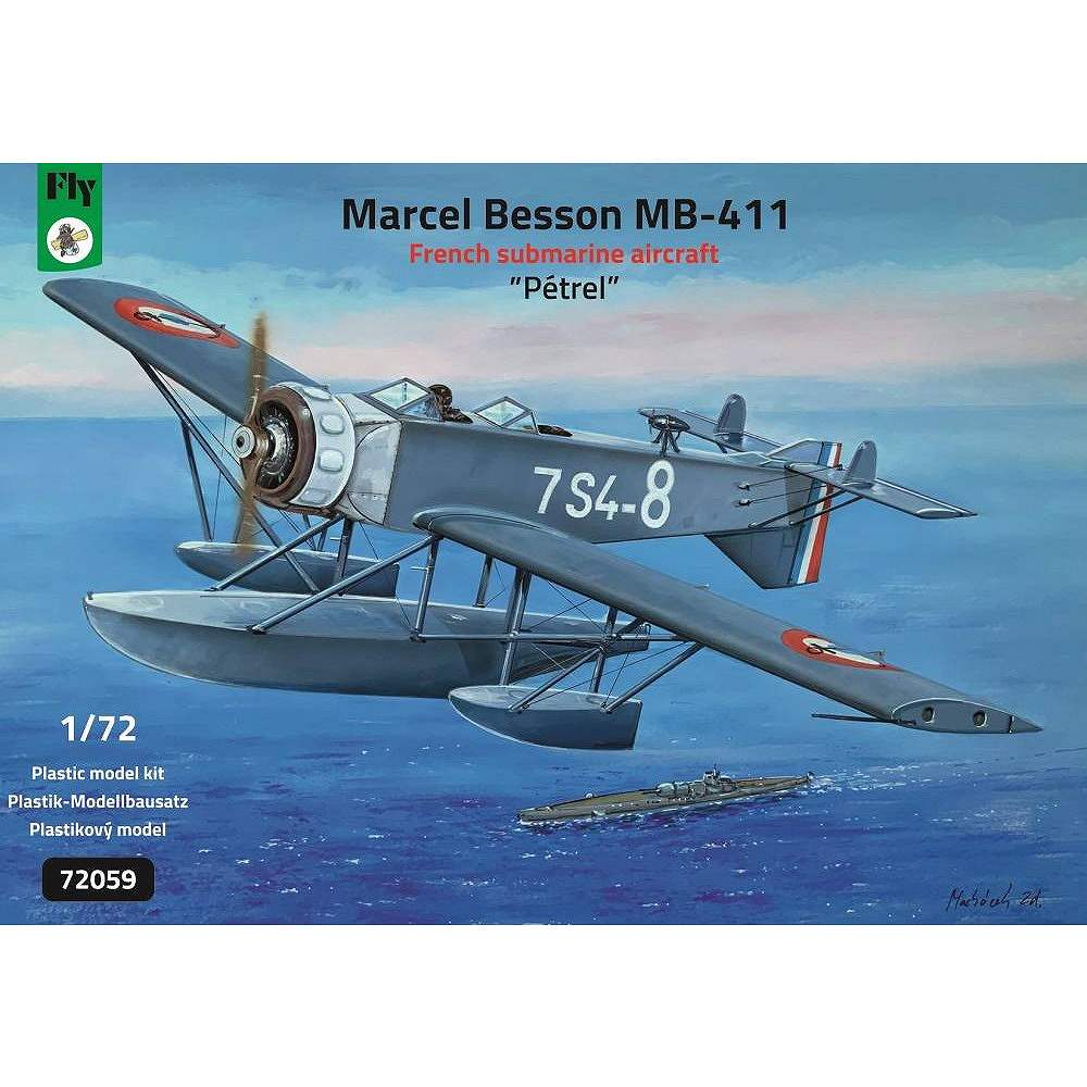 【新製品】72059 1/72 ベッソン MB-411潜水艦搭載用水上観測機
