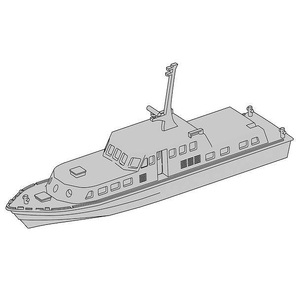 【新製品】T23V700-025M 1/700 海上自衛隊 YF2137号30t型交通船