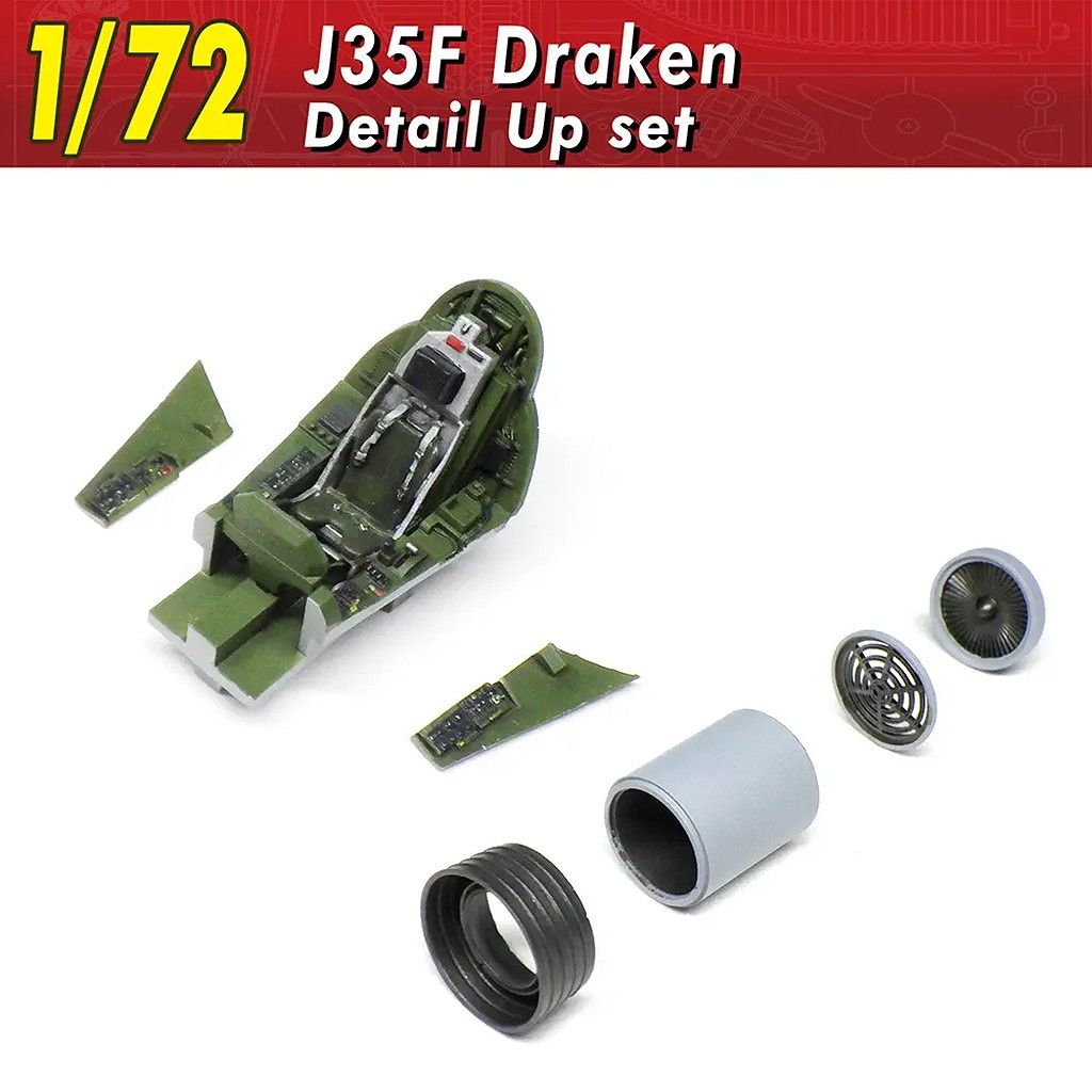 【新製品】V1_121 1/72 J35F ドラケン ディテールアップセット