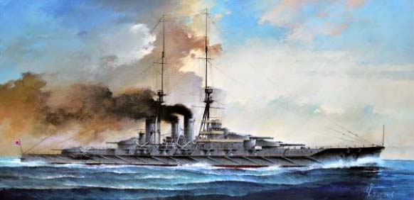 【新製品】KM70003 日本海軍 金剛型超弩級巡洋戦艦 榛名 大正四年(1915年)