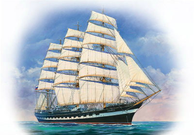 【新製品】9045)ロシア帆船 クルーゼンシュテルン号