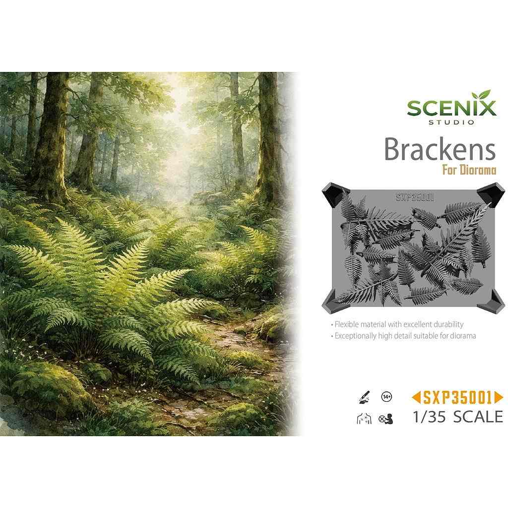 【新製品】SCENIX Studio SXP35001 1/35 ジオラマアクセサリー シダの葉