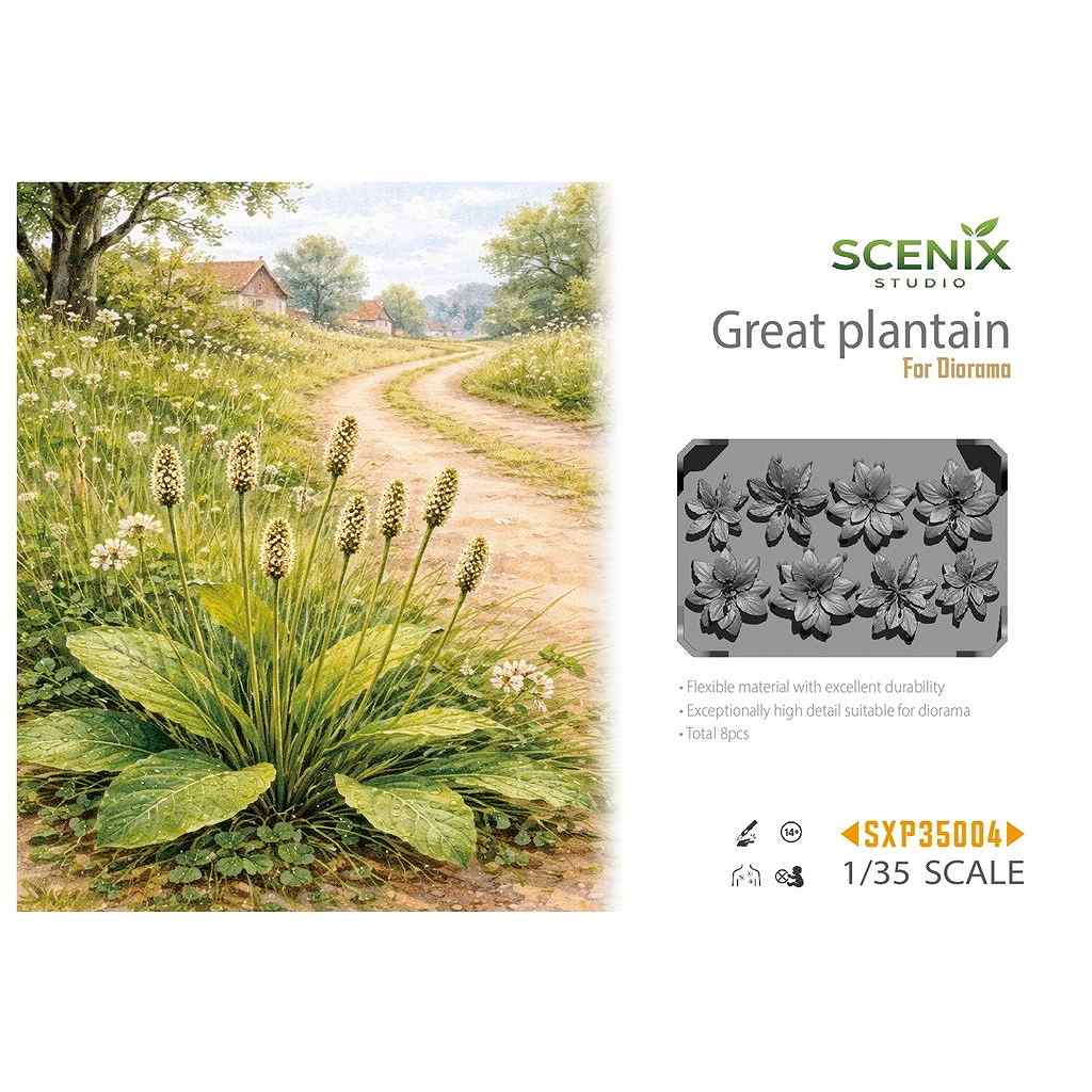 【新製品】SCENIX Studio SXP35004 1/35 ジオラマアクセサリー セイヨウオオバコ(8個入)