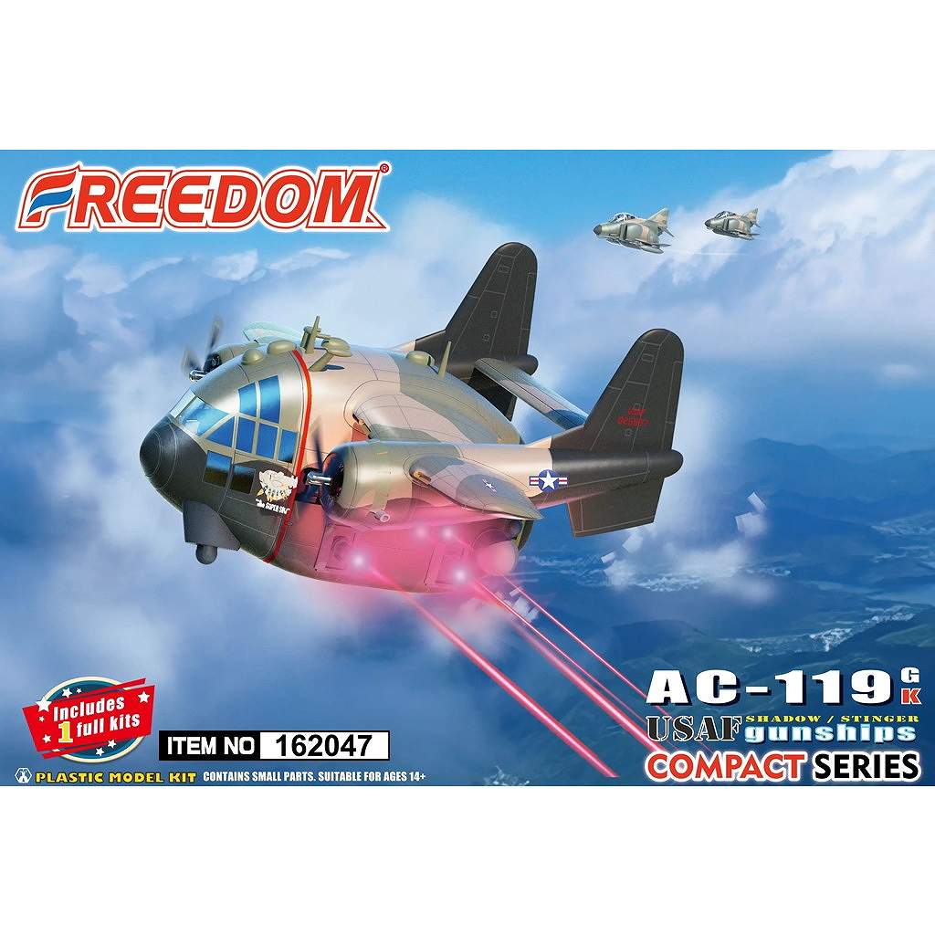 【新製品】162047 コンパクトシリーズ：AC-119G/Kシャドー/ステインガー ガンシップ ベトナム戦争