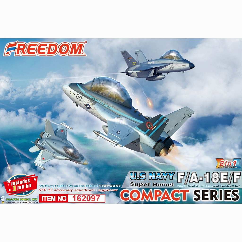 【新製品】162097 コンパクトシリーズ：F/A-18E/F スーパーホーネット VFC-12 米海軍戦闘機兵器学校 