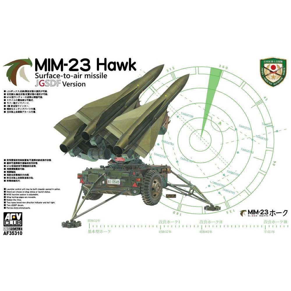 【新製品】AF35310 陸上自衛隊 MIM-23 ホークミサイル