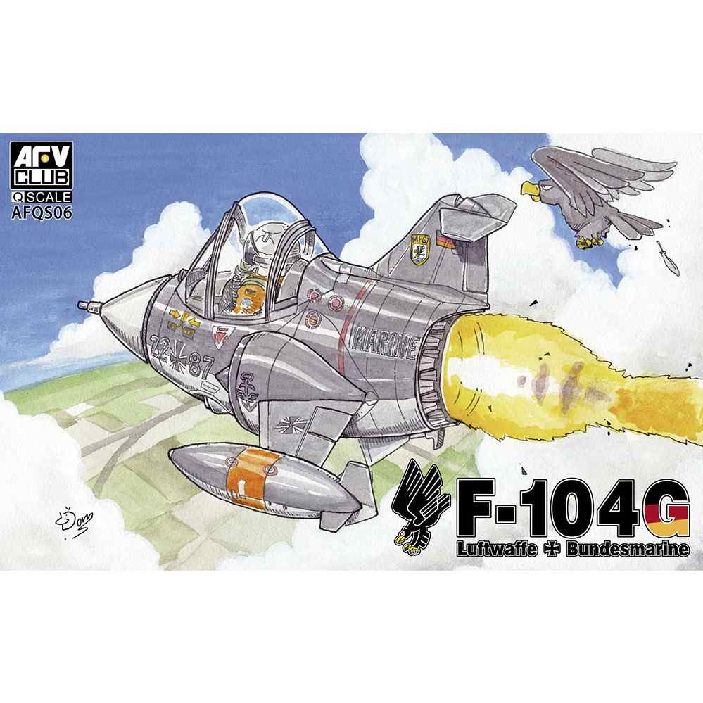 【新製品】AFQS06 デフォルメ飛行機 F-104G 西ドイツ 第1海軍航空団