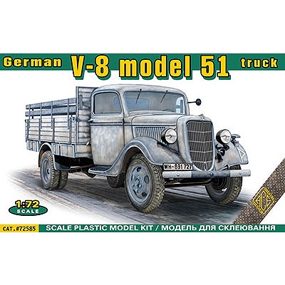 【新製品】72585 独 フォードV8-51軍用カーゴトラック