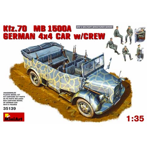 【新製品】[4820041102695] 35139)ドイツ軍 Kfz.70 MB500 4×4 w/Crew